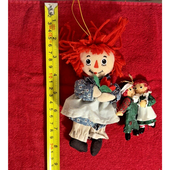 Vintage Raggedy Ann And Andy Christmas Ornaments - Picture 1 of 12